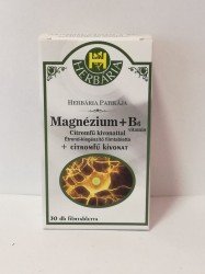 H MAGNÉZIUM + B6 CITROMFŰVEL 30DB HERBÁRIA